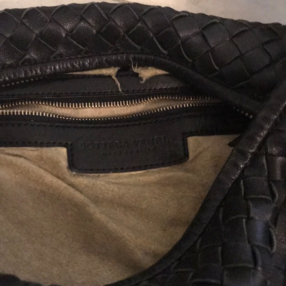 Authentic Napa black leather bottega hobo - Picture 3 of 3